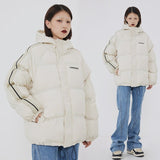 Padded Solid Hooded Puffer Jacket