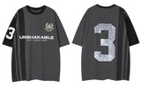 Breathable Retro Graphic Patchwork Racing Sport T-Shirt