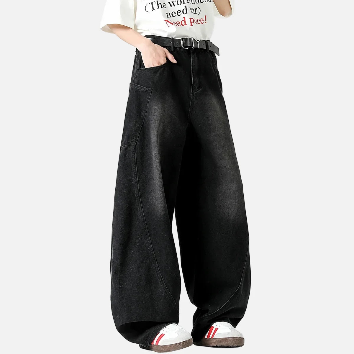 Nostalgic American Style Loose Fit Denim Jeans