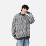Cozy Textured Raglan Crew Neck Sweatshirt