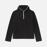 Minimalist Korean Style Lightweight Zip Hooded Sweatshirt