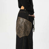 Vintage American Style Machete Wide Leg Jeans