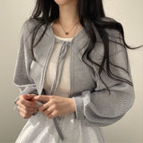 Thin Knitted Single Breasted Cardigan