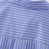 Y2K Striped Single Breasted Lapel Neck Casual Shirt