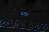 F Wave Black Solid Hoodie