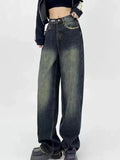 Retro Cool High Waist Wide Leg Jeans