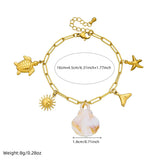 Golden Ocean Wrist Chain Bracelet
