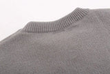 Ripped Knitted Letters Sweater