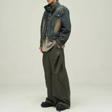 High-Quality Vintage Motorcycle Denim Jacket