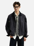 Y2K Cityboy Style Washed Denim Jacket