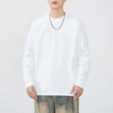 Loose Long Sleeve Solid T-shirt