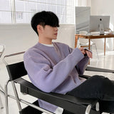 Casual Comfort Luxury Knitted Solid Color Pullover Sweater