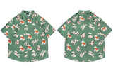 Streetwear Vibrant Cartoon Dog Cute Beach Shirt