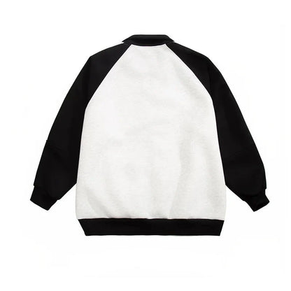Color Block Striped Sweatshirt
