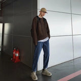 Solid Color Knitted Sweater