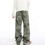 Effortless Hip Hop American Style Leopard Jeans