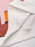 Cozy Oversized Printed Sweatshirt
