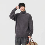 Cozy Cable Knit High Neck Turtleneck Sweater