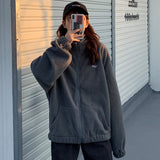Women's Zip Up Solid Sweatshirt