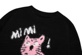 Knitted Cartoon Cat Jumper Sweater