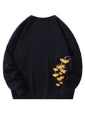 Embroidered Japanese Crewneck Sweatshirt