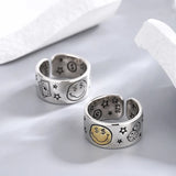 Retro Smile Face Poker Dice Ring