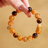 Tiger Eye Stone Buddha Healing Bracelet
