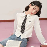 Office to Outing Slim Fit White Turn Down Shirt