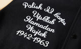 Embroidered Patchwork Woolen Baseball Varsity Jacket
