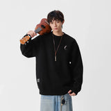 Soft Embroidered Crew Neck Sweatshirt