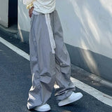 Streetwear Vintage Wide Leg Drawstring Sweatpants