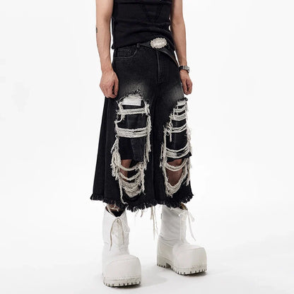 Vintage American Style Worn Out Jorts