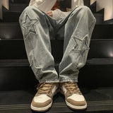 Y2K Star Embellished Baggy Jeans