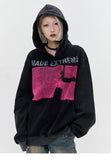 Vintage Loose Cross Shadow Hoodie