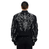 Personalized Pattern Printed Motorcycle Leather Jacket