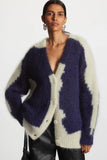 Women Casual Ethereal Half Front Fleece Cardigan