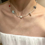 Large Resin Starfish Pendant Necklace