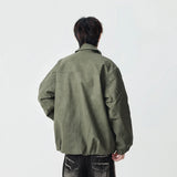 Y2K Trendy Loose Fit Faux Leather Jacket