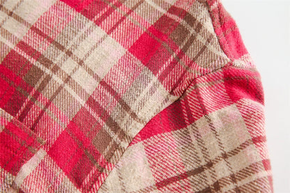 Plaid Reversible Long Sleeve Shirt