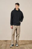 Washed Straight Mid-Waist Pants