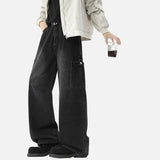 High-Quality Retro Wide Leg Denim Cargo Jeans