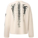 Streetwear Graphic Skeleton Oversized Long Sleeve T-Shirt