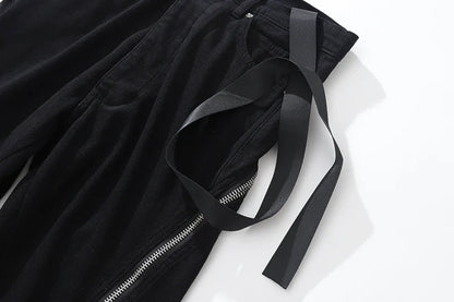 Y2K Zippered High Fashion Pants