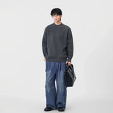 Cozy Ribbed Solid Color Mock Neck Sweater