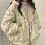 Double-sided Hooded Zip-up Jacket