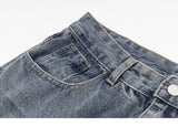 Food Court Embroidery Denim Pants