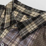 Y2K Insulated Plaid Hip Hop Button-Up Casual Shirt