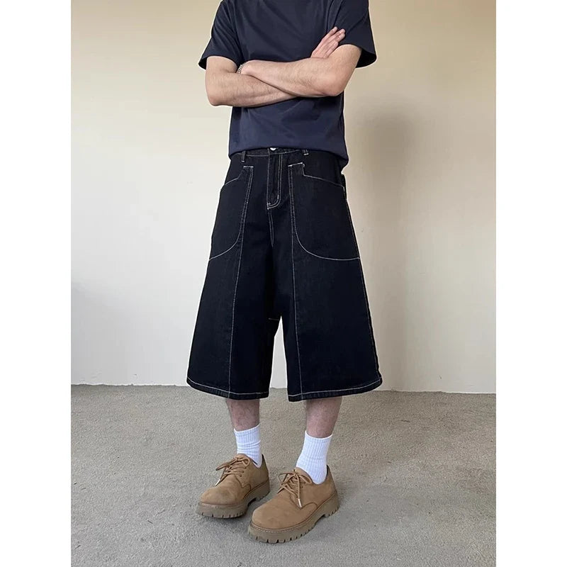 Korean Black Gothic Vintage Aesthetic Short