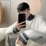 Korean Style Casual Turtle Neck Fur Sweater