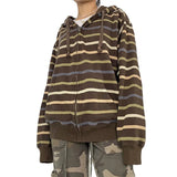 Striped Long Sleeve Aesthetic Sweatshirt